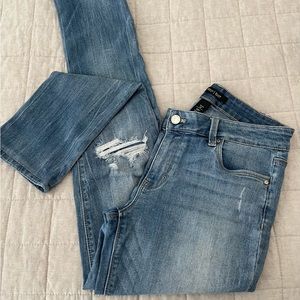 Jeans, Stone Wash Distressed, Size 6